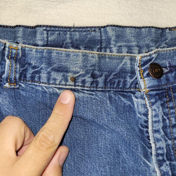 Vtg Levis Jeans Mens Sz 42X29 Blue Comfort Fit Retro Workwear Y2K Utility Work - Picture 15 of 16